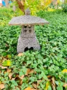 Pagoda Linterna Japonesa Piedra Volcanica Hecho A Mano 25cm Piedra Volcanica -Mod 02